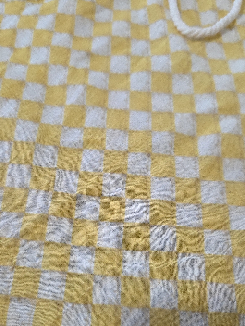 Derhy Beaded Bohemian V-Neck Blouse | Ivory & Mustard - Picture 7 of 9